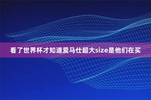 看了世界杯才知道爱马仕超大size是他们在买